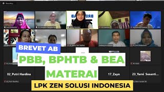 Pelatihan Brevet AB  PBB BPHTB amp BEA MATERAI brevet pajakonline zensolusi [upl. by Descombes120]