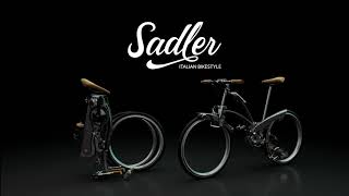 Sadler  Italian Bikestyle  Foldable Bicycle With spokeless wheels [upl. by Sturdivant]