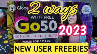 HOW TO CLAIM FREE GLOBE GOSURF50 FOR NEW USERS shorts gosurf50 globefreebies [upl. by Eehc614]