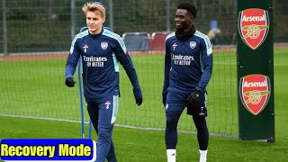 BACK IN TRAINING Odegaard And Saka Recovery From Injury Ahead Of Premier League Return [upl. by Otsirave]