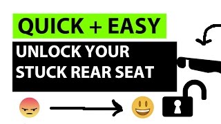 How to Unlock Your Stuck Rear Seat in Seconds [upl. by Petromilli]