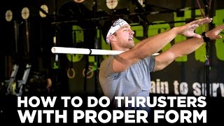 How to do Thrusters with Proper Form [upl. by Naimerej285]