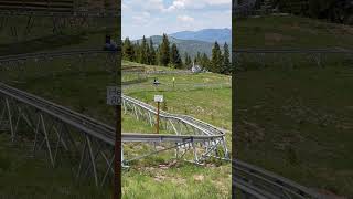 Breathtaker Alpine Coaster Going Down the Colorado Rockies  Vail Colorado [upl. by Acirred]