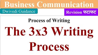 3X3 writing process for business communication Prewriting Writing Revising business communication [upl. by Ahsened]