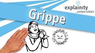 Grippe einfach erklärt explainity® Erklärvideo [upl. by Nolitta]