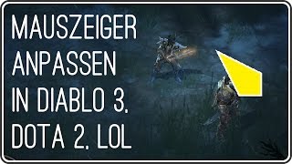 MAUSZEIGER ÄNDERN in Diablo 3 Hearthstone Starcraft 2 usw  Form Farbe Größe anpassen  YOLOMOUSE [upl. by Nonnah]