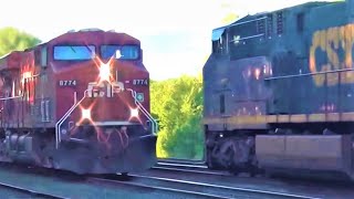 Canadian Pacific Train Meets CSX Train [upl. by Kopaz228]