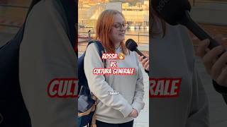 ROSSA di capelli vs CULTURA GENERALE  Samu Mara comedy intervista ridere candidcamera ironia [upl. by Eselehs]