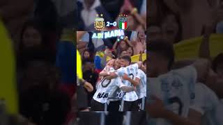 Argentina vs Italia Finalissima 2022  shorts [upl. by Karrie]