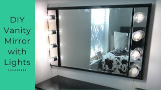 DIY Vanity Mirror with Lights [upl. by Negris379]