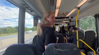 Riding a Scania CityWide LEA CK320UA 6x22LB on line 583 from Arlanda Terminal 45 to Märsta Station [upl. by Oni464]