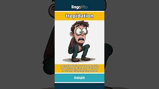 🇬🇧 Trepidation Meaning  Flash Card  Learn English Vocabulary [upl. by Nolrak]