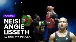 ¡Increíble Neisi Angie Lisseth 3 de oro cada una Miren todo Team Ecuador sumó más medallas [upl. by Nehepts]