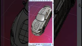 car design in catia v5 by imagine and shape tool and generative shape design catia cad cardesign [upl. by Nillok]