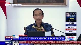 Presiden Jokowi Sebut Covid19 Tidak Akan Hilang dari Indonesia [upl. by Helbonia357]