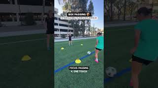 📦 Box Soccer Passing Drill with 14 Year Old nwsl player McKenna Whitham amp 2009 usynt Player [upl. by Bianchi]