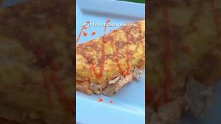 chicken Omelette High protein breakfast youtubeshorts viralshortsfood asmr chicken egg [upl. by Comyns]