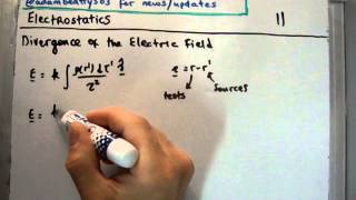 Electrostatics 11  Divergence of the Electric Field [upl. by Kinata]