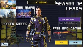 Free Soap Black and Gold  Chopper Gunner  New Maps  COD Mobile  CODM [upl. by Sven]