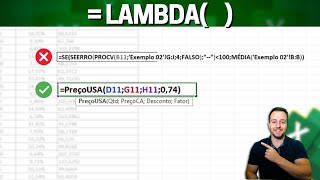 LAMBDA  a melhor Função do Excel  Automatizar Tarefas e Ganhar Tempo  3 Exemplos Práticos [upl. by Dyson627]