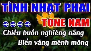 Tình Nhạt Phai Karaoke Tone Nam Karaoke Lâm Beat  Beat Mới [upl. by Sitruc]