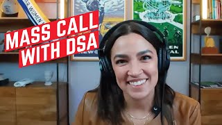 Mass Call with AOC and DSA  Alexandria OcasioCortez [upl. by Nomrac]