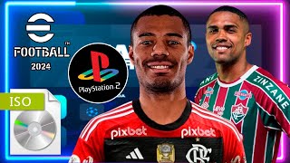 PES 2024 PS2 COM BRASILEIRÃO ISO DOWLOAD ATUALIZADO FEVEREIRO [upl. by Beall]