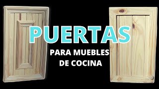 2 Formas Fáciles de Hacer Puertas de Mueble de Cocina con Machimbre  Carpintería [upl. by Primrosa]