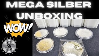 Mega SilbermünzenUnboxing Was ist in meinem großen Ankauf [upl. by Hsekar]