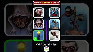 Can you guess the Monsters voice correctly Which Monsters voice is the scariest  Eat Monsters [upl. by Baten773]