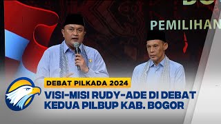 VisiMisi RudyAde pada Debat Kedua Pilbup Kabupaten Bogor  Debat Pilkada 2024 [upl. by Naashom876]