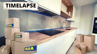 TIMELAPSE  How to build an Ikea KITCHEN [upl. by Retse22]