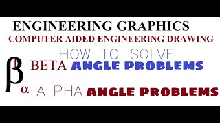 How to identify or understand Beta angle problems in Engineering Graphics Engineering Visualization [upl. by Guthrey]