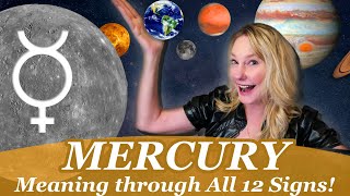 Mercury in the Natal chart  all 12 signs What does Mercury mean in Astrology The Power of Mercury [upl. by Ollehcram]