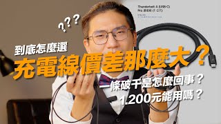 充電線怎麼選？價差怎麼那麼大？USB Typec的功能只有充電嗎？充電解答中集 [upl. by Erolyat142]