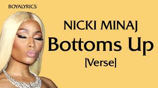 Nicki Minaj  Bottoms Up Verse  Lyrics excusemeimsorryreallysuchaladytiktokcouldigetthatremycoke [upl. by Ligetti]