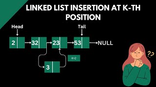 Linked List Insertion at Kth Position  DSA for Beginners [upl. by Reinhard675]