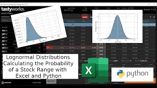 Lognormal Distributions Calculating the Probability of a Stock Range with Excel and Python [upl. by Elyac701]