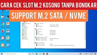 CARA CEK LAPTOP MENDUKUNG SSD M2 NVME  How To Check Support M2 NVME [upl. by Remde]