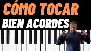 🟠‼️CÓMO TOCAR ACORDES CORRECTAMENTE‼️APRENDE PIANO 🎹 RÁPIDO Y FÁCIL🔥‼️ [upl. by Acemahs]