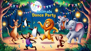 Animals Dance PartyKids songSafari SingAlong [upl. by Verbenia]