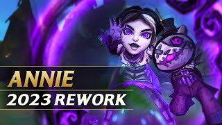 ANNIE REWORK 2023 Gameplay Spotlight Guide  League of Legends [upl. by Yeruoc435]