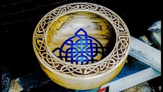 Woodturning a Celtic Knot Bowl [upl. by Sachs]