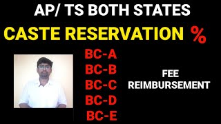 TSAP EAMCET 2022eamcet 2022 caste wise reservationBC caste wise reservation tseamcet apeamcet [upl. by Aiker]