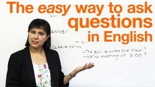 Speaking English The easy way to ask questions [upl. by Ahtimat]