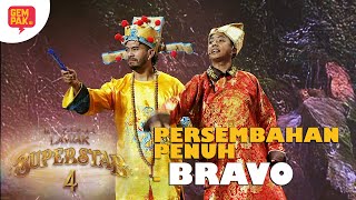 PERSEMBAHAN PENUH BRAVO MINGGU 1  MUZIKAL LAWAK SUPERSTAR 4 [upl. by Oidiple]