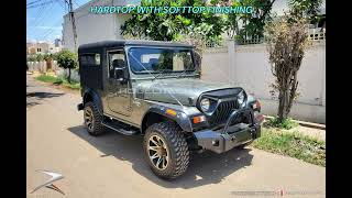 MAHINDRA THAR CUSTOMIZED  HARDTOP WITH SOFT TOP FINISHING [upl. by The]