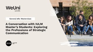 A Conversation with IULM Master’s Students Exploring the Professions of Strategic Communication [upl. by Siffre]