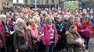 Gaelic choirs singing quotGleann Bhaile Chaoilquot in Perth during finale of the 2022 Royal National Mòd [upl. by Halette]