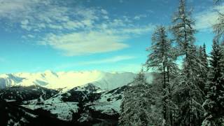 Wintercamping KAUNERTAL 3 2013  Clip 3 Eine Etage tiefer Skifahren in FENDELS [upl. by Odell]